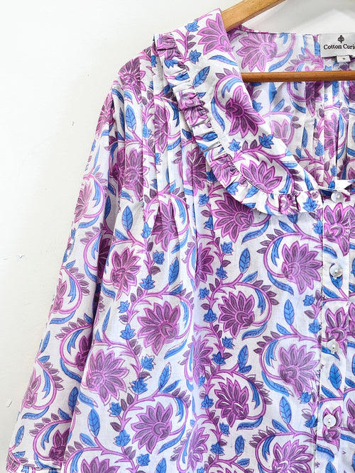 Baagh-e-Gul Ruffle Cotton Top