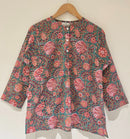 Block Printed Cotton Short Kurti