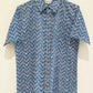 COTTON DOBBY BLOCK PRINTED HALF SLEEVE SHIRT