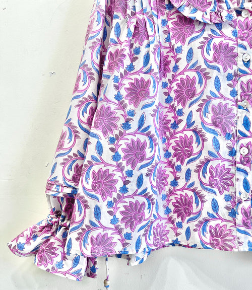 Baagh-e-Gul Ruffle Cotton Top