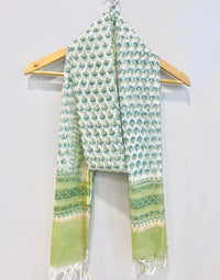 Block Printed Kota Doria Dupatta