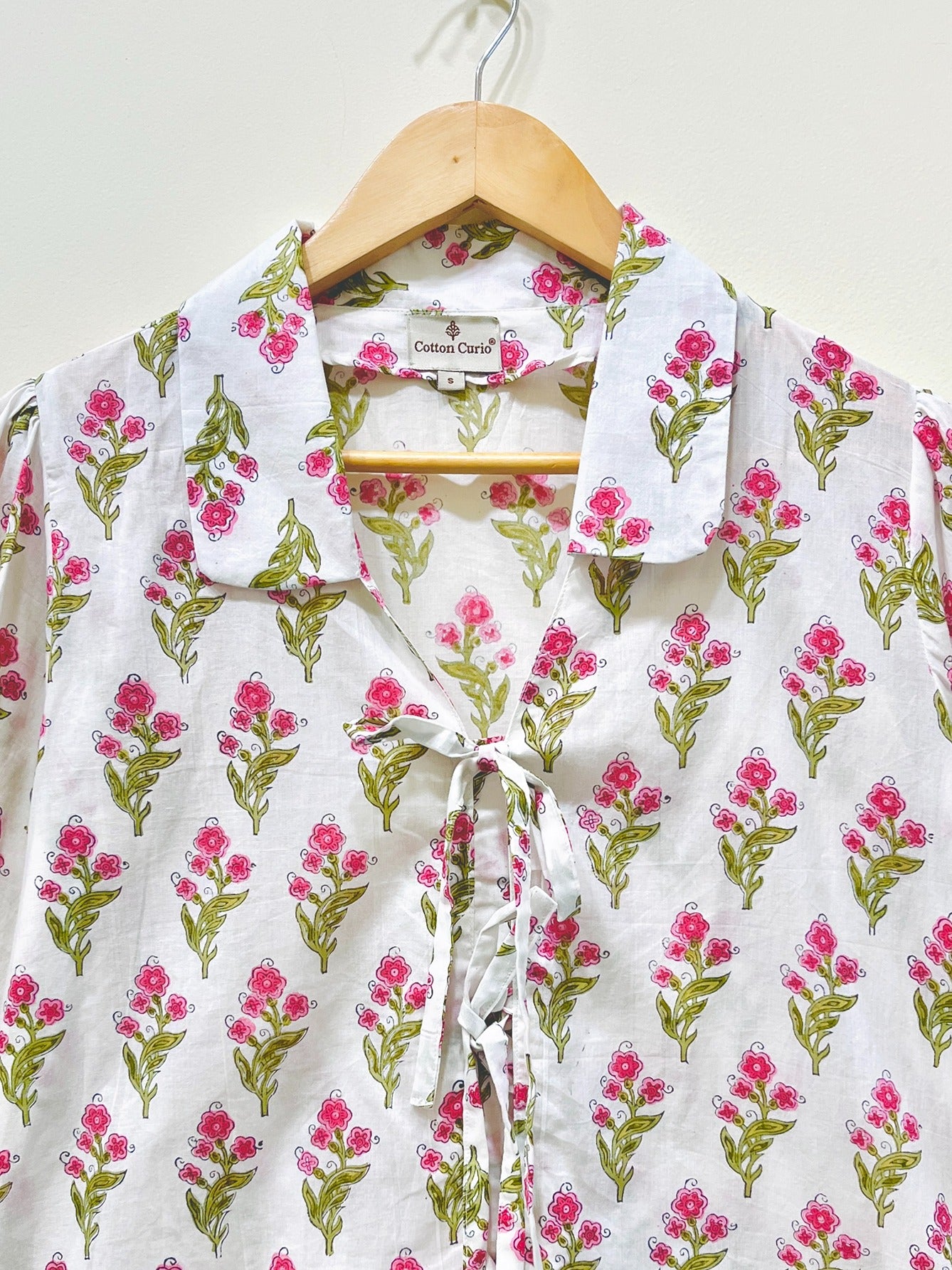 Women’s Cotton Block Printed Short Top