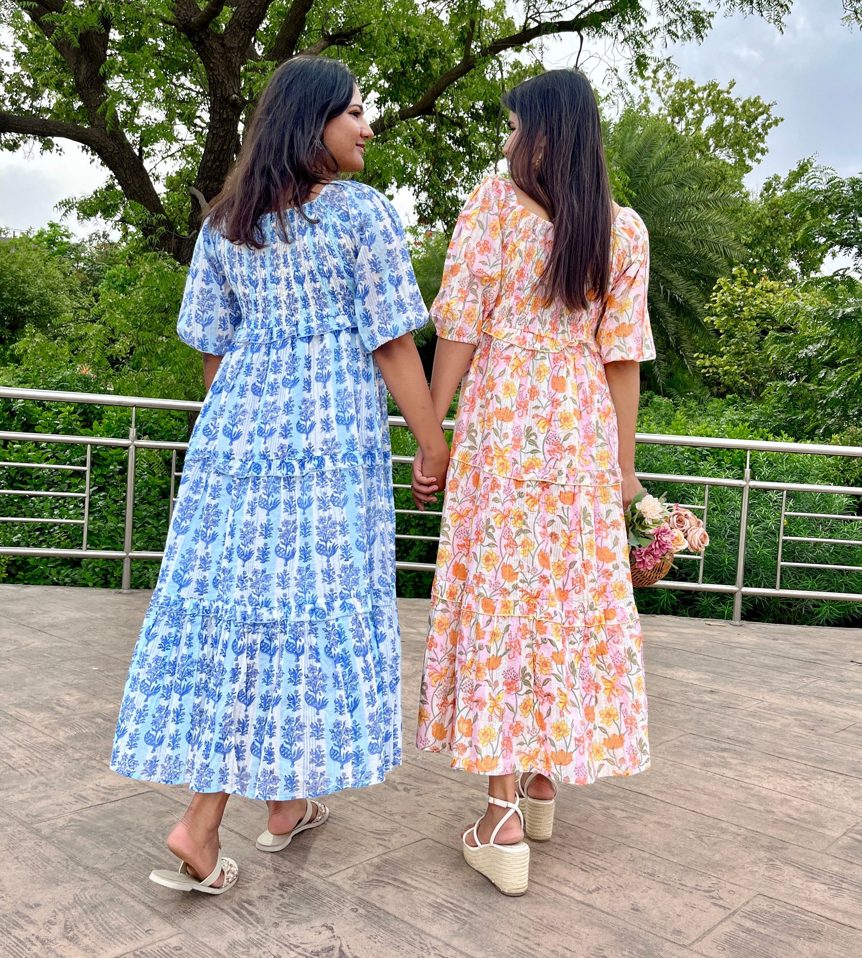 Summer Oranges Printed Dress