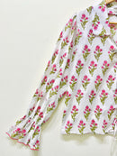 Women’s Cotton Block Printed Short Top