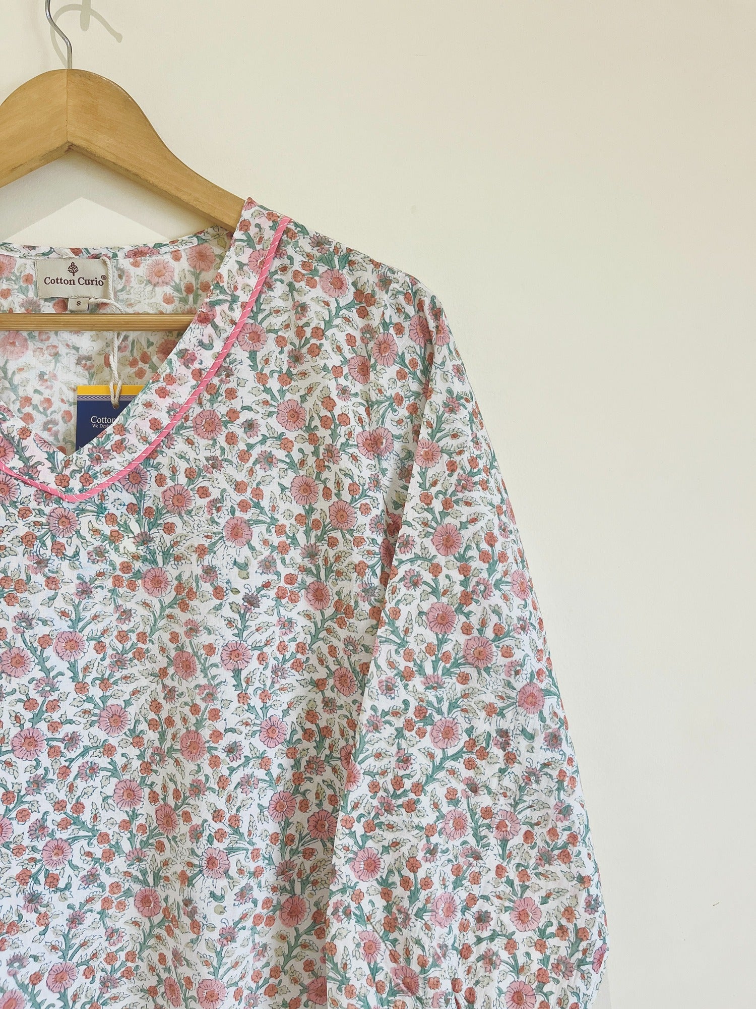 Block Printed Short Kurti