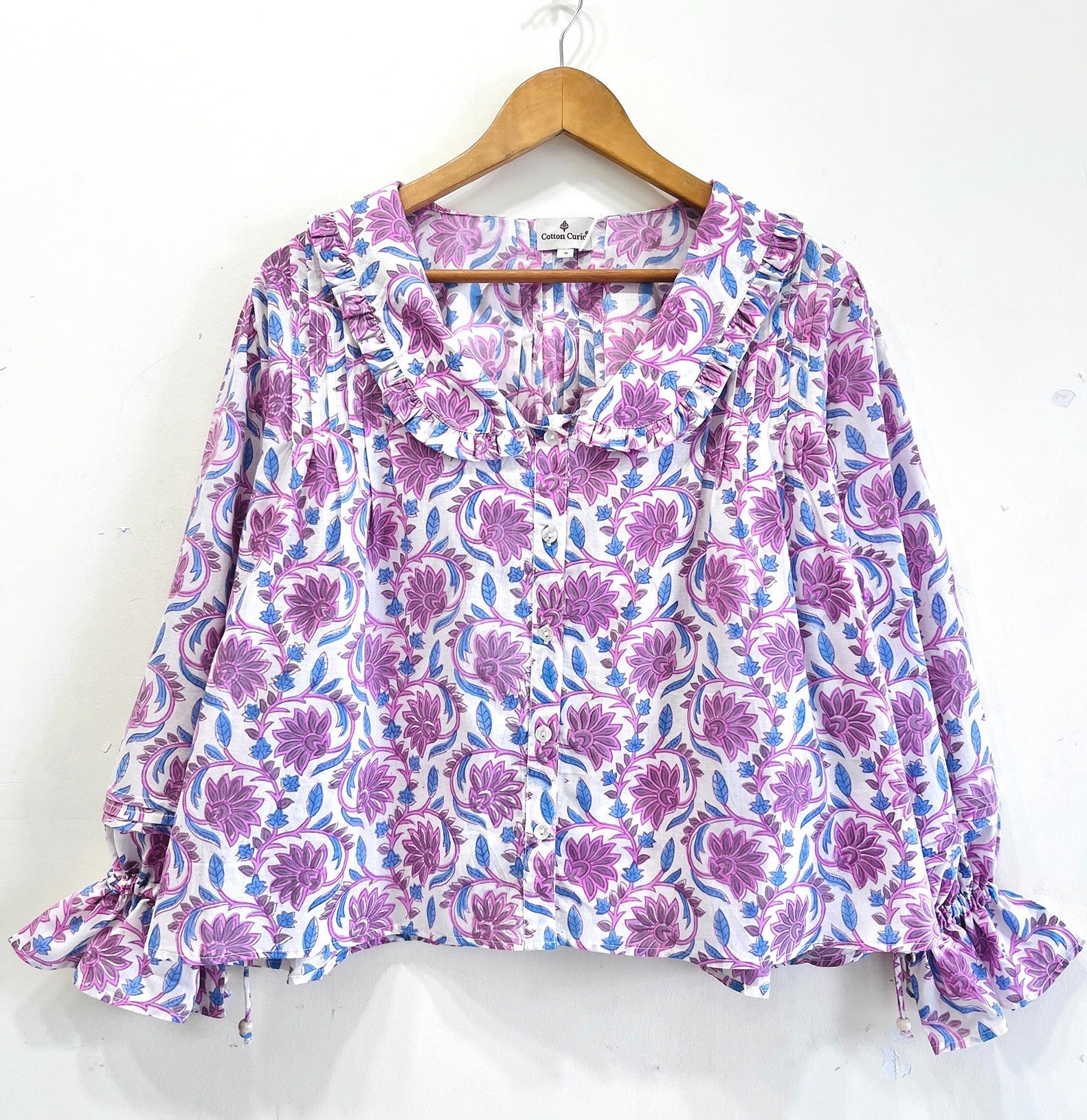 Baagh-e-Gul Ruffle Cotton Top