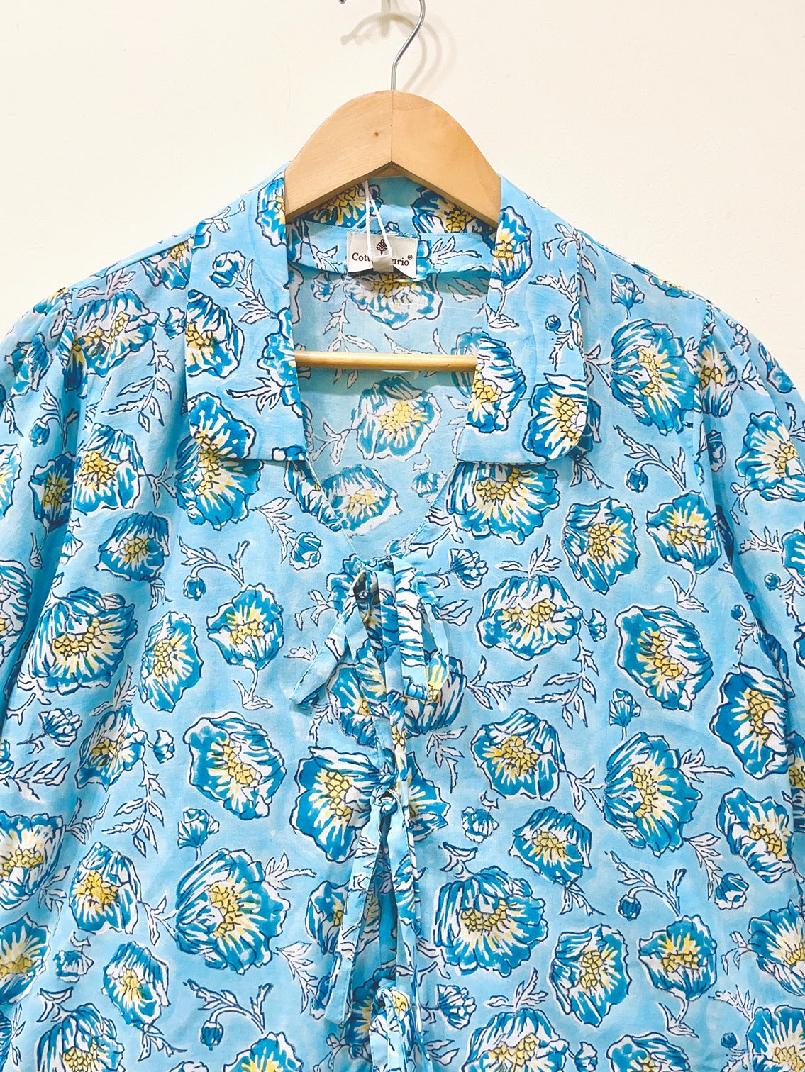 Women’s Cotton Block Printed Short Top