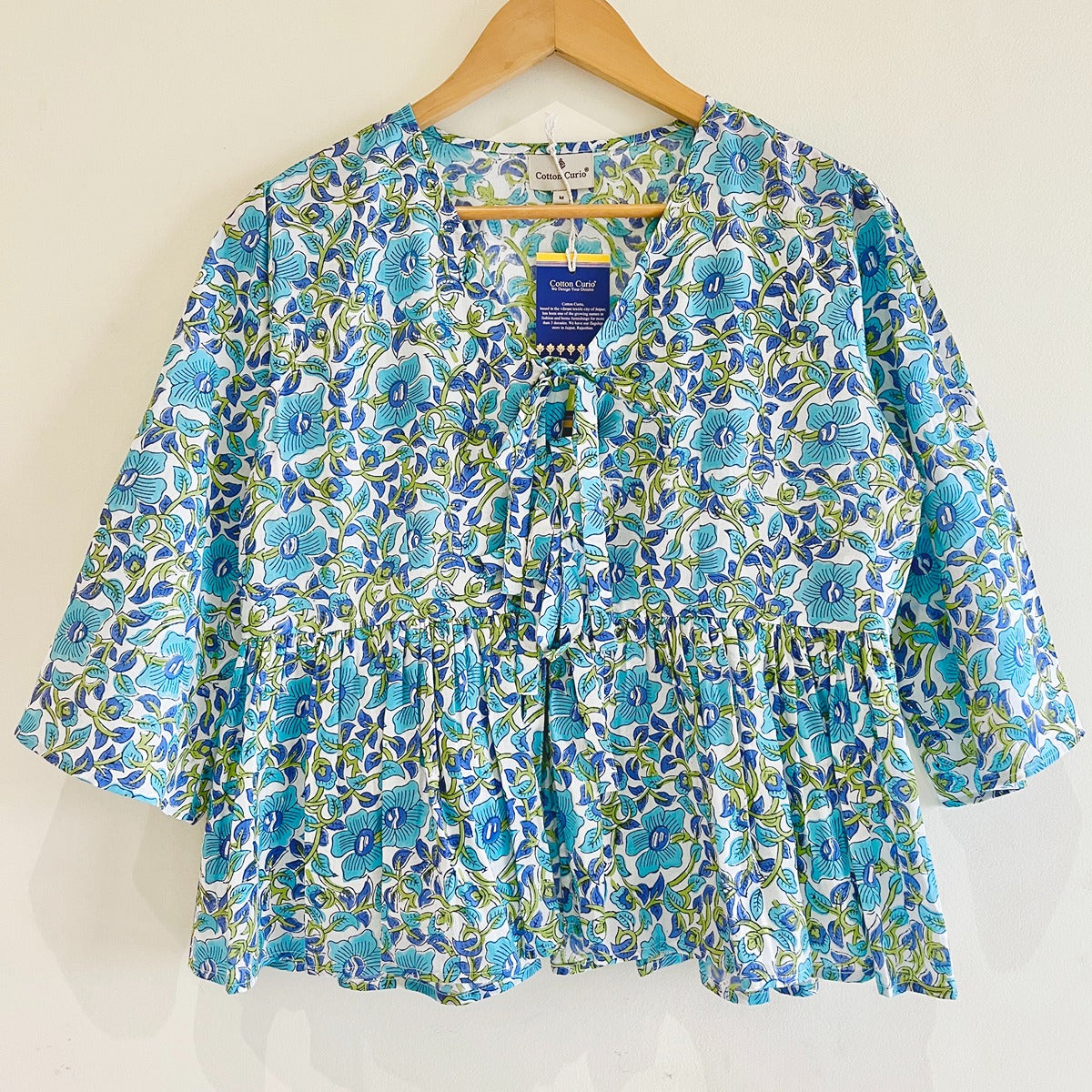 Block Printed Cotton Short Top