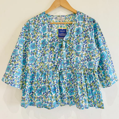 Block Printed Cotton Short Top