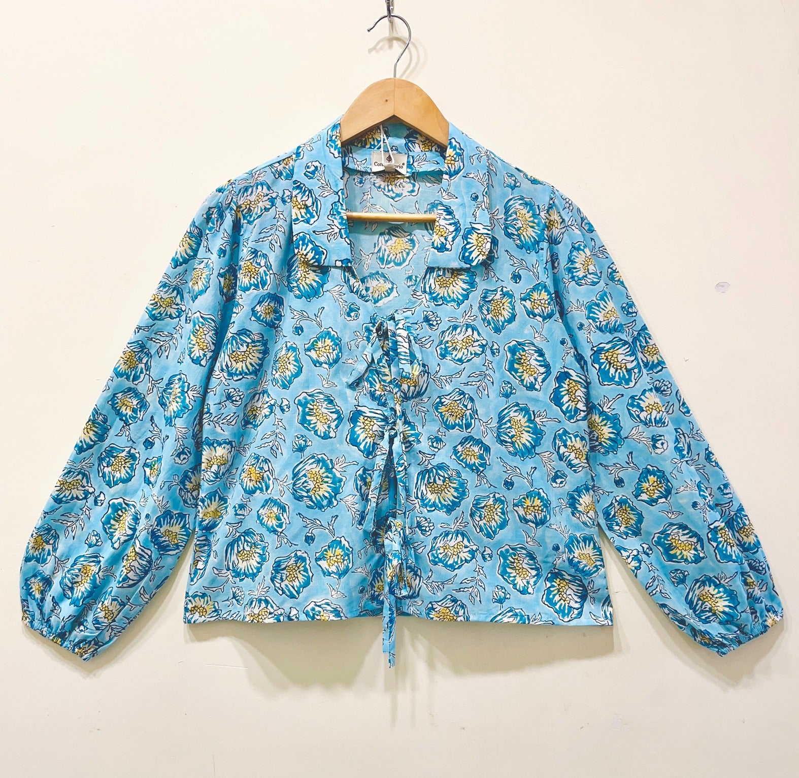 Women’s Cotton Block Printed Short Top