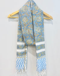 Block Printed Kota Doria Dupatta