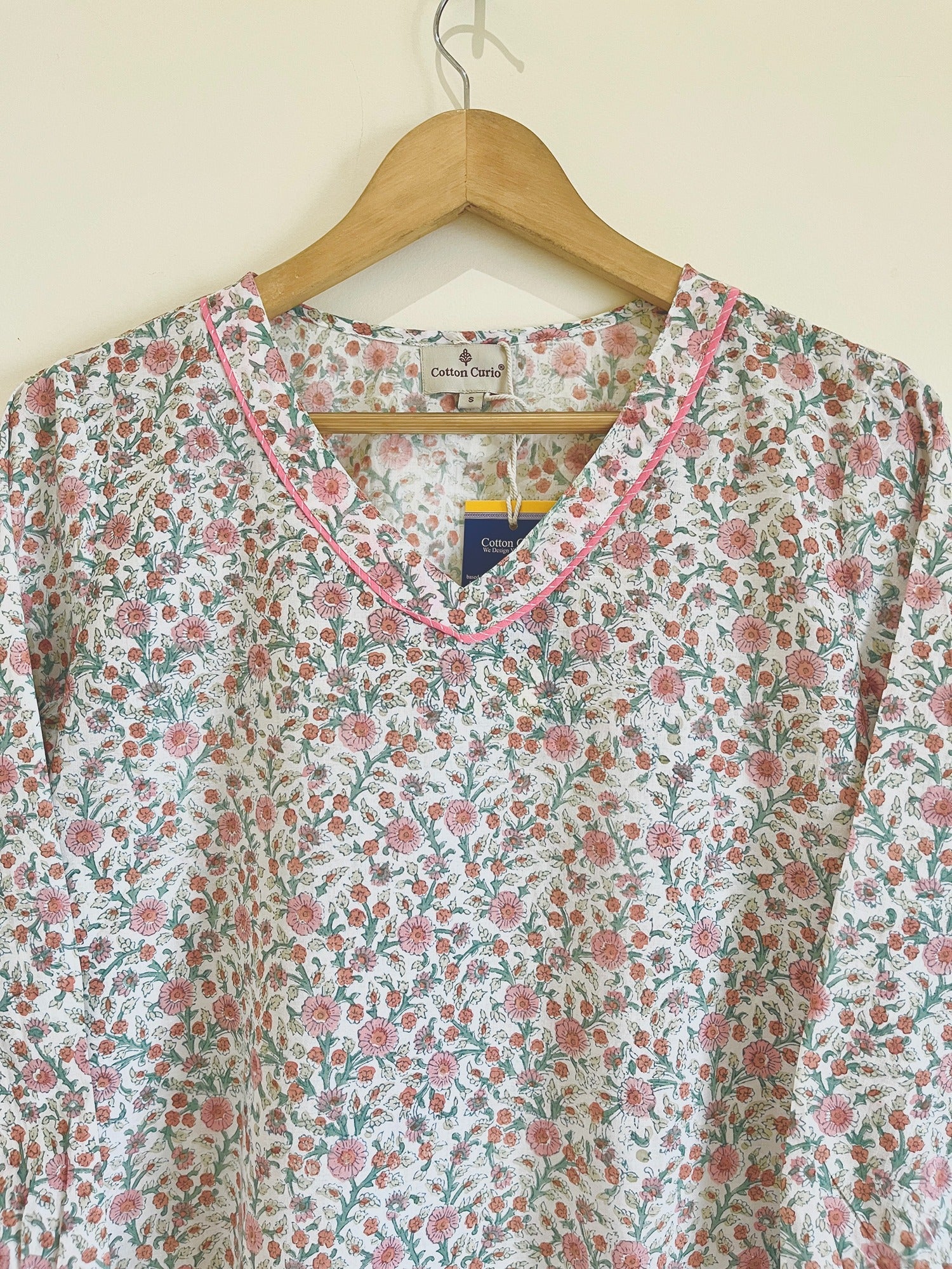 Block Printed Short Kurti