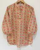 Block Printed Cotton Short Kurti