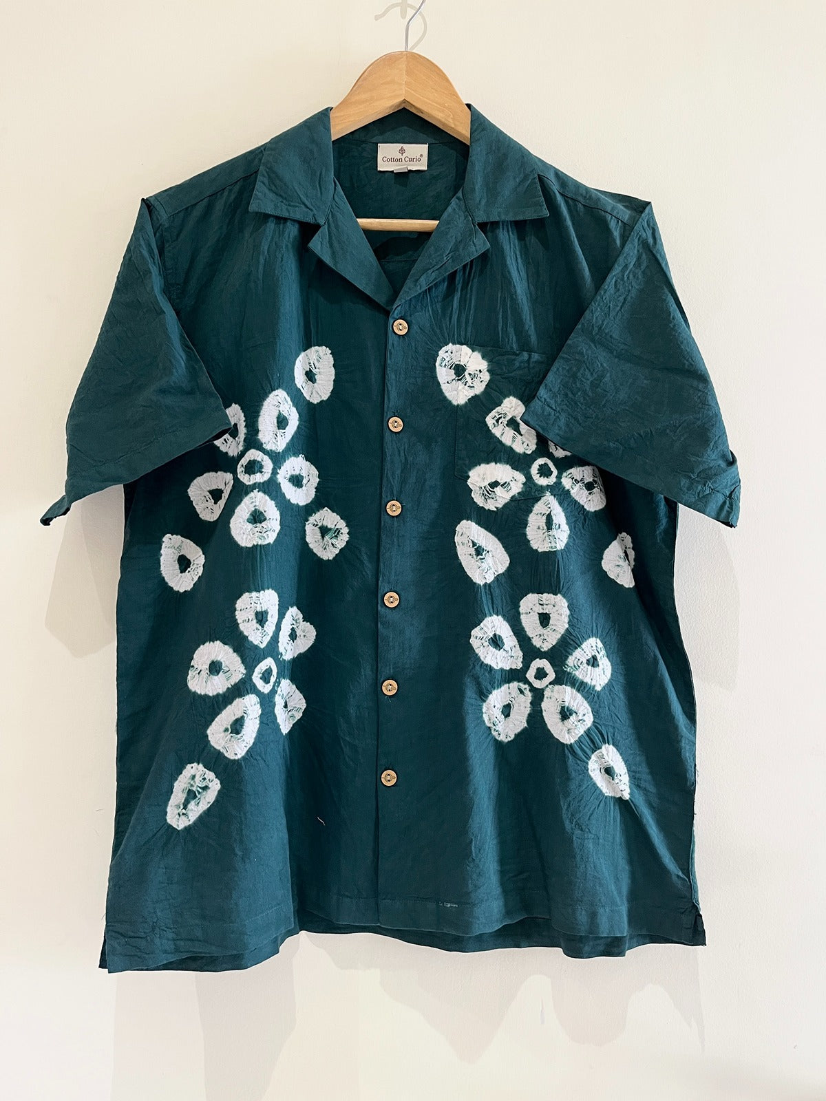 Cotton Shibori Hand Dyed Cotton Shirt