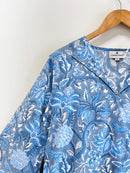 Blue Phulkari Cotton Co-ord Set