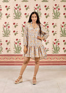 Parsons Dress in Habotai Silk, Sunrise