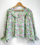 Baagh-e-Bahaar Ruffle Cotton Top