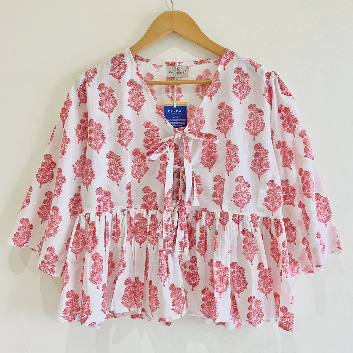 Block Printed Cotton Short Top