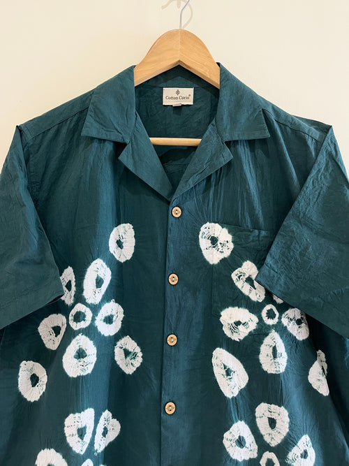 Cotton Shibori Hand Dyed Cotton Shirt