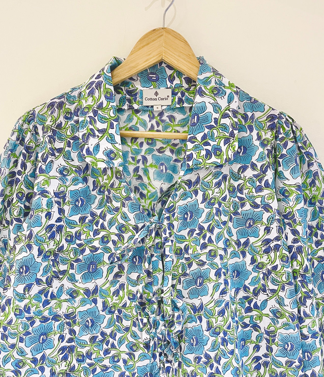 Women’s Cotton Block Printed Short Top