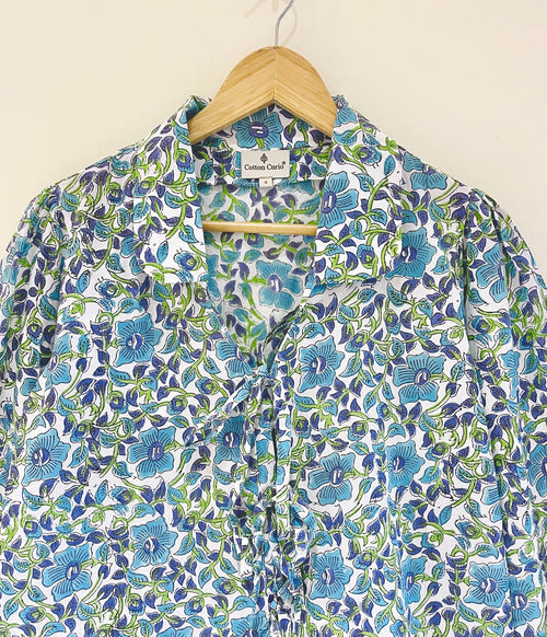 Women’s Cotton Block Printed Short Top