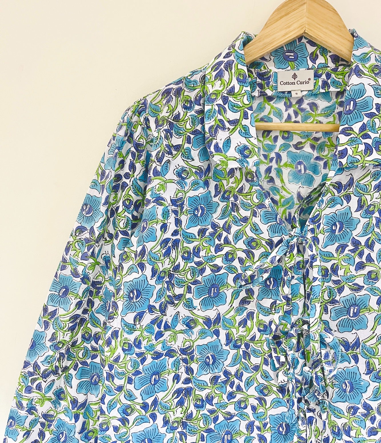 Women’s Cotton Block Printed Short Top