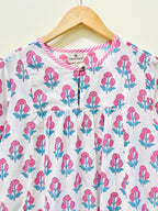 Block Printed Cotton Short Top