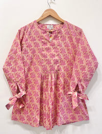 Block Printed Cotton Short Top