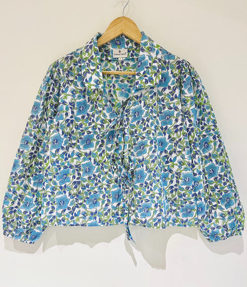 Women’s Cotton Block Printed Short Top