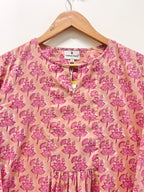 Block Printed Cotton Short Top