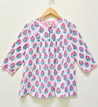 Block Printed Cotton Short Top