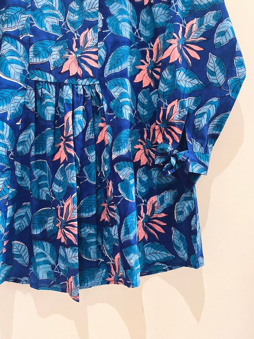 Block Printed Cotton Short Top