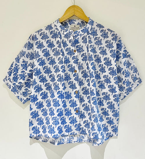 Block Printed Cotton Short Top