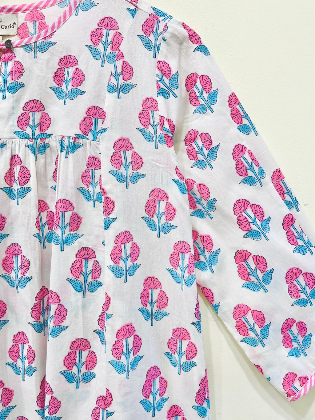 Block Printed Cotton Short Top