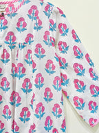 Block Printed Cotton Short Top