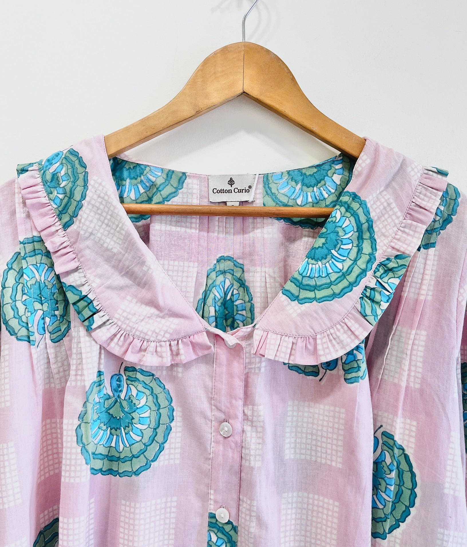 Mor Pankh Ruffle Cotton Top