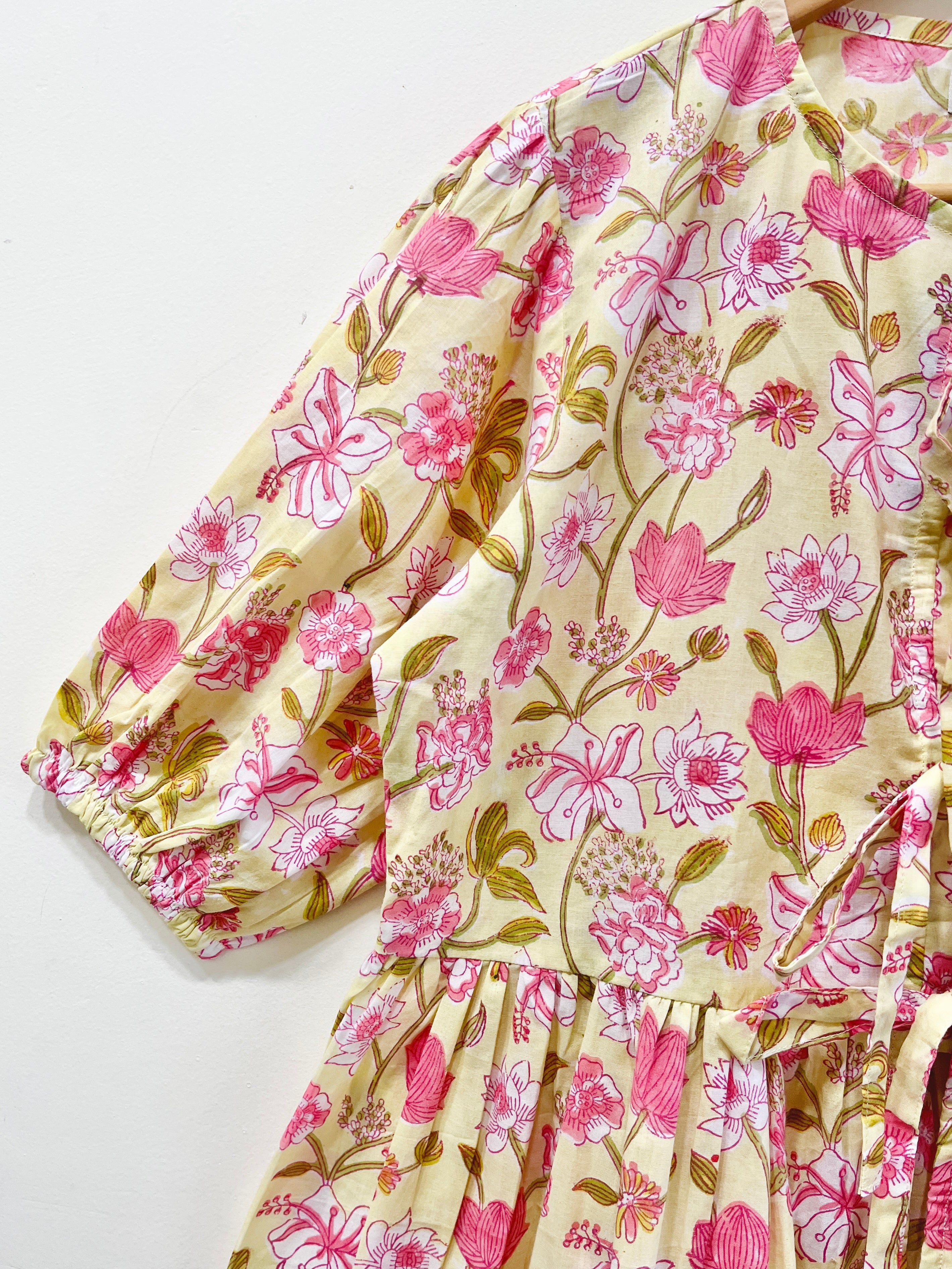 Block Printed Cotton Short Top