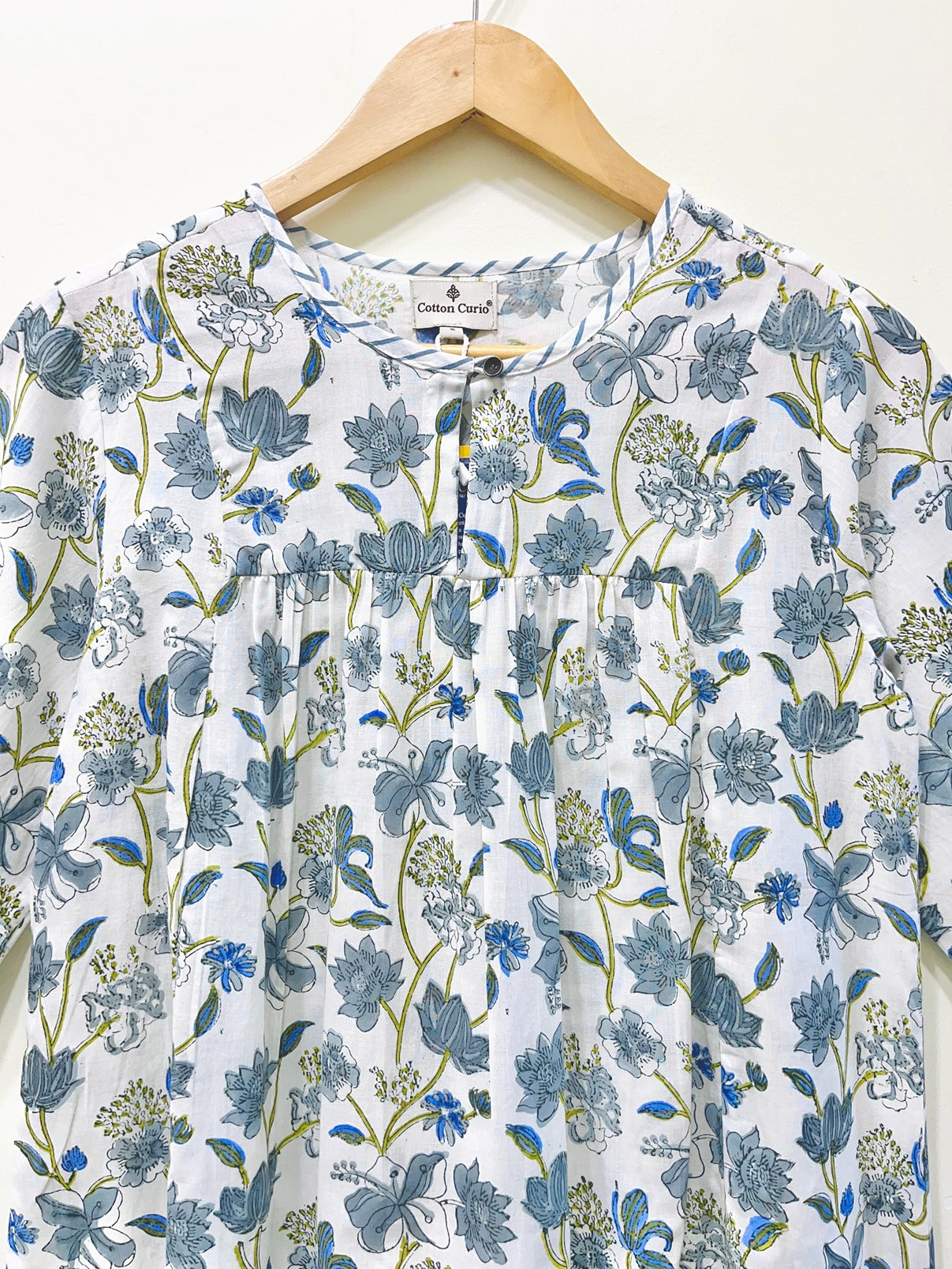 Block Printed Cotton Short Top