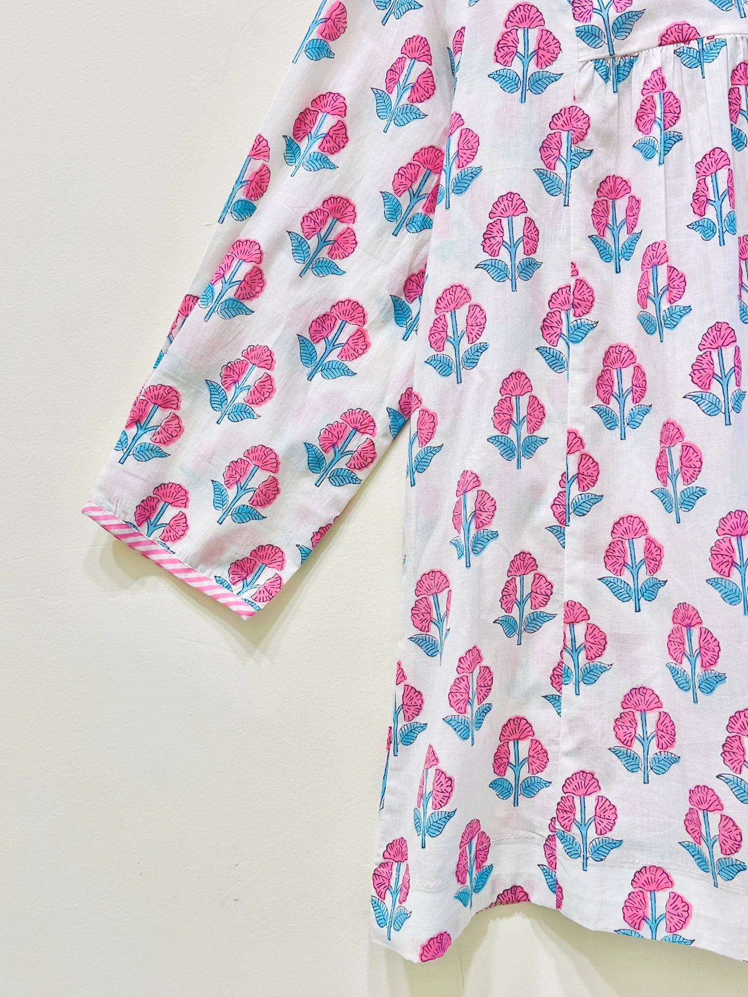 Block Printed Cotton Short Top