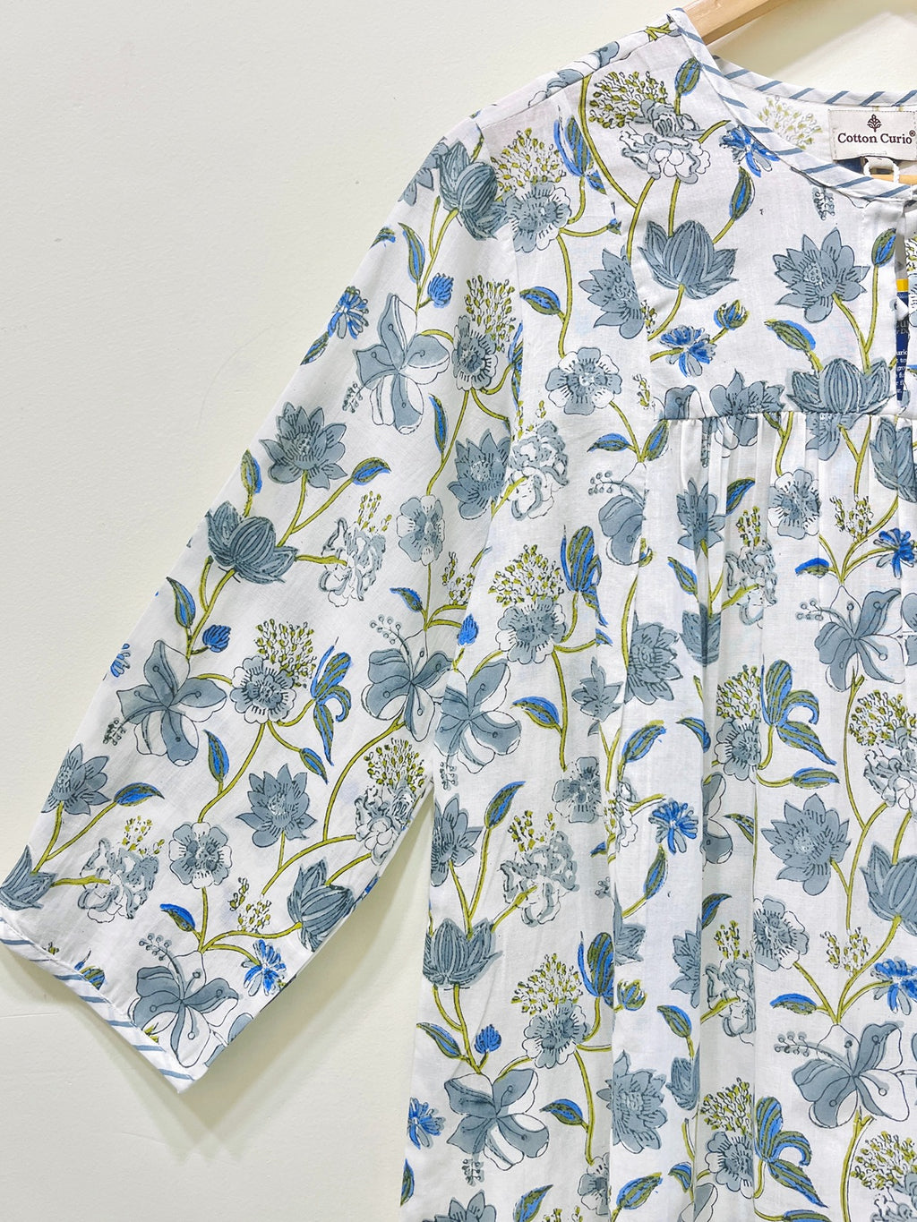 Block Printed Cotton Short Top