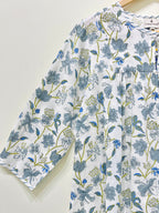 Block Printed Cotton Short Top