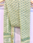 Block Printed Kota Doria Dupatta