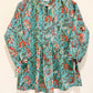 Block Printed Cotton Short Top
