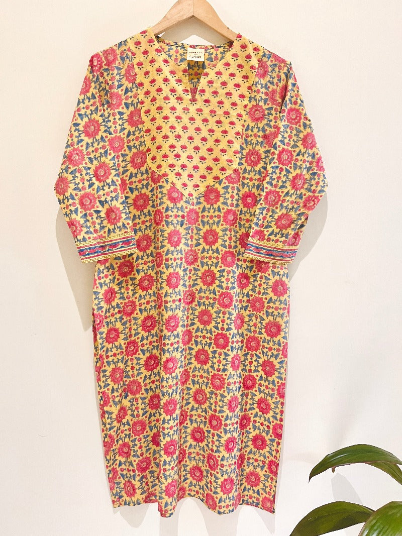 Utsav Cotton Block Printed Kurta