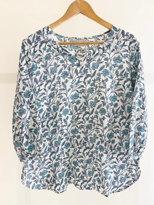 Block Printed Cotton Short Kurti