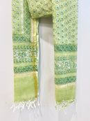 Block Printed Kota Doria Dupatta