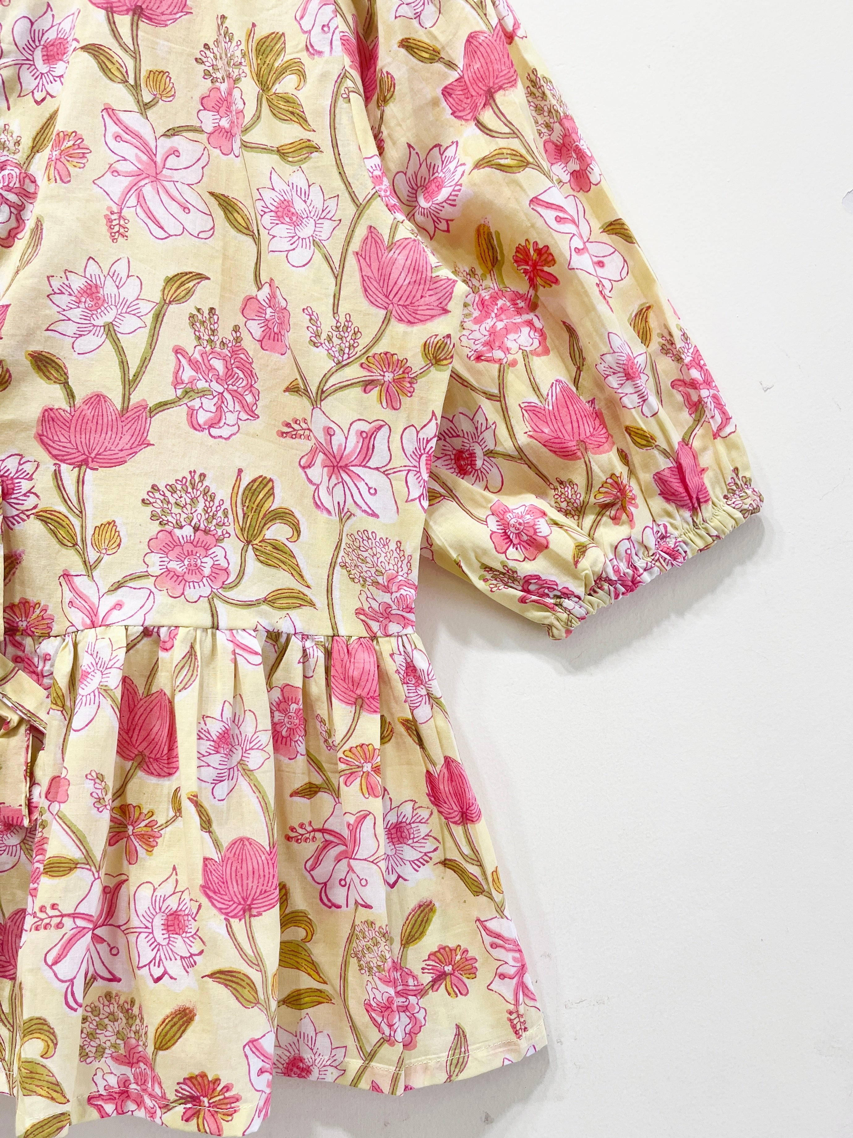 Block Printed Cotton Short Top