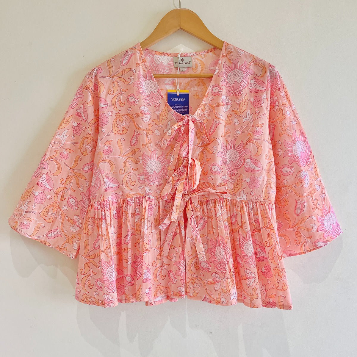 Block Printed Cotton Short Top