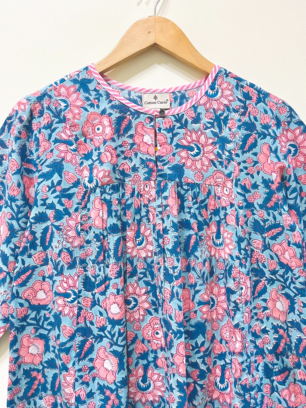 Block Printed Cotton Short Top