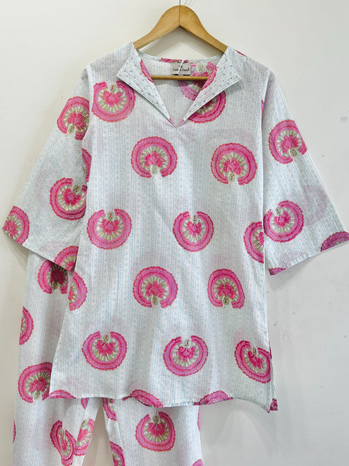 Pink Glaze Cotton Co-ord Set